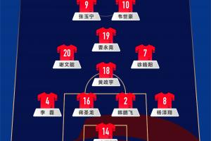 开云体育官网-国足首发11人俱乐部分布：国安、泰山、申花各有3人，蓉城2人